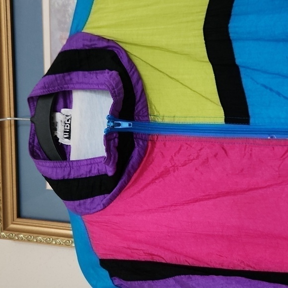 Vintage 80's Mureli Jacket Retro Colorblock Rockabilly 90s - Picture 6 of 12